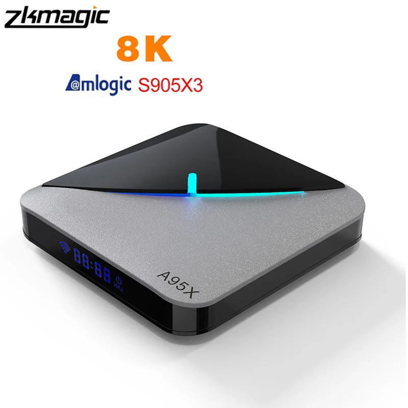 ТВ-приставка RGB светильник A95XF3 Air Android 9 0 4 Гб 64 Amlogic S905X3 8K HD 2 4/5G Wifi медиасервер TV Box |