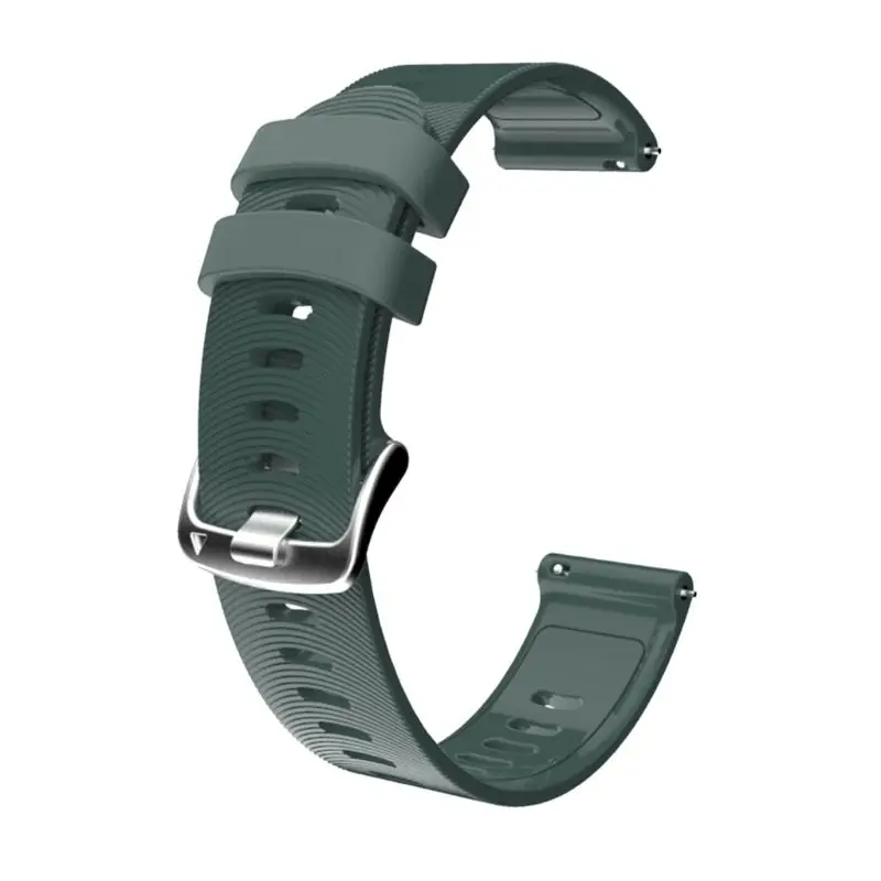 

1Pc 20mm Wristband Silicone Watch Strap for GArmin Forerunner 245 245M 645 Huawei 2 Watch Band