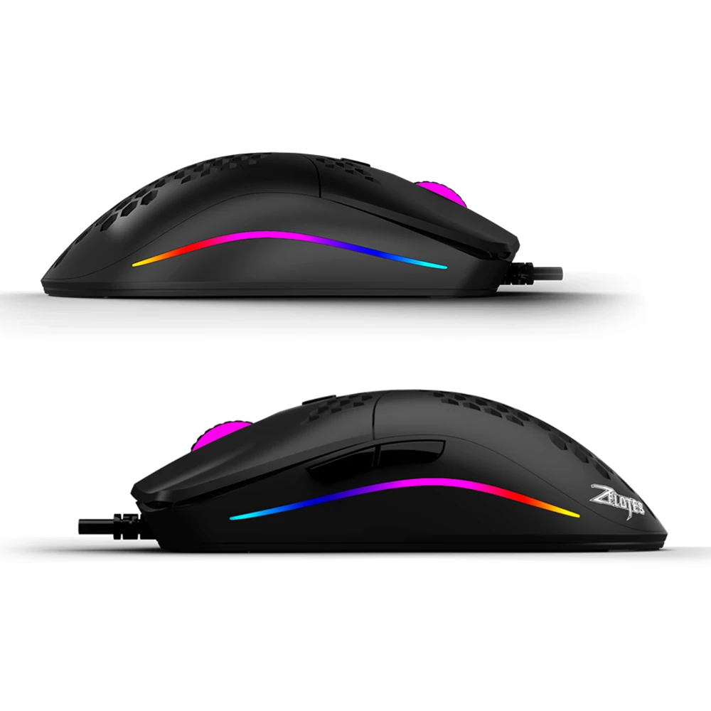 

Wired Gaming Mouse RGB Ergonomic Mouse 16000DPI 400IPS USB Computer Game Mice Hollowed Honeycomb Mouse for PC Laptop
