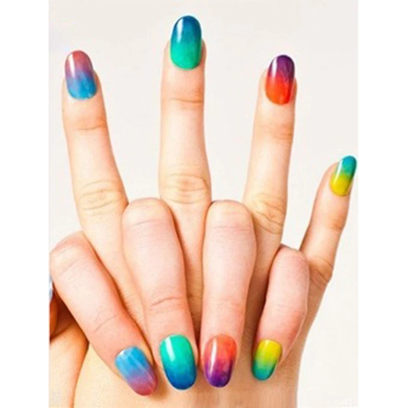 

50/100Pcs Nail Art Triangle Sponge Polish Gradient Color Sponge Stamping Paintings Easy Transfer Nail Art DIY Design Tools