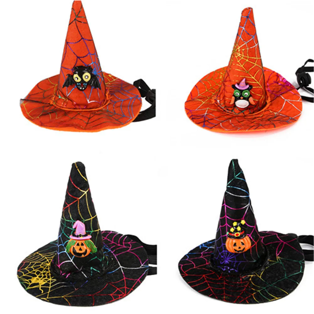 Хэллоуин шапка для домашних животных кошки шапки собак регулируемый головной