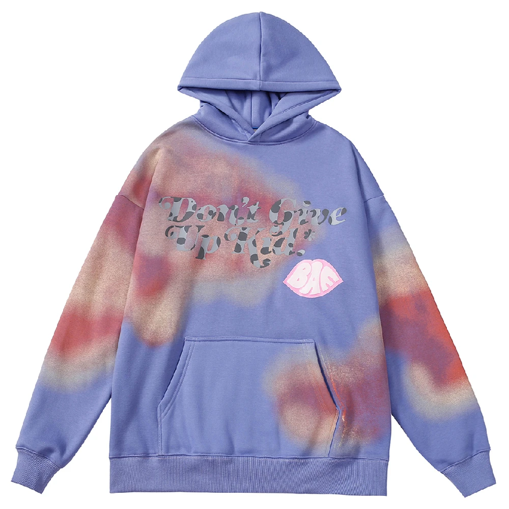 

Men HipHop Streetwear Hoodie Oversize Sweatshirt Graffiti Letter Print Pullover Harajuku Cotton 2021 Autumn Hooded Hoodie Fleece