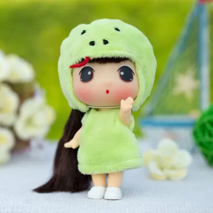 snake BJD кукла Ddung 9 см подлинный корейский с двенадцатью знаками Зодиака животных изменение мини куклы ребенок подарок на день рождения Ключ Кулон Коллекция украшения - Цвет: snake