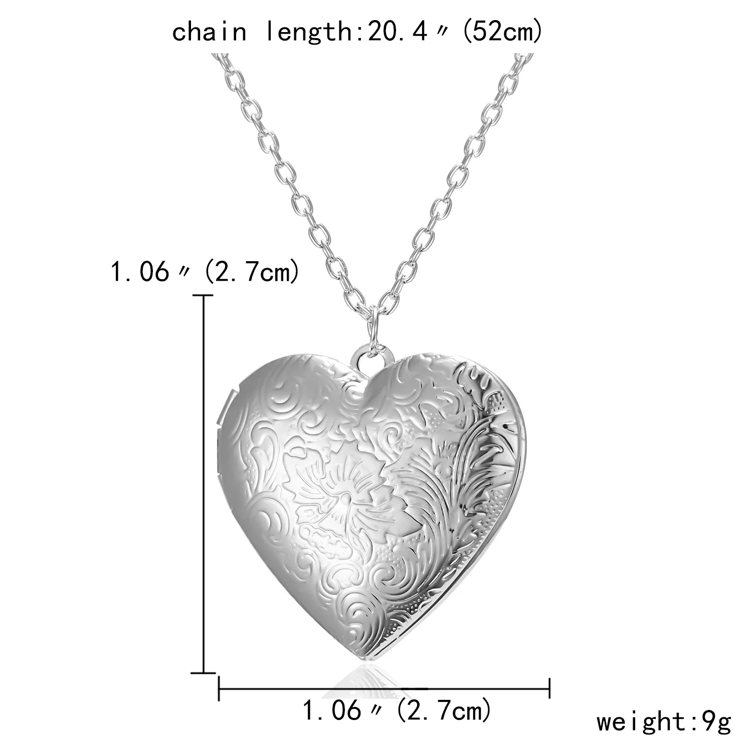 Новинка резные цветочные гравированные буквы альбом I LOVE YOU коробка ожерелье