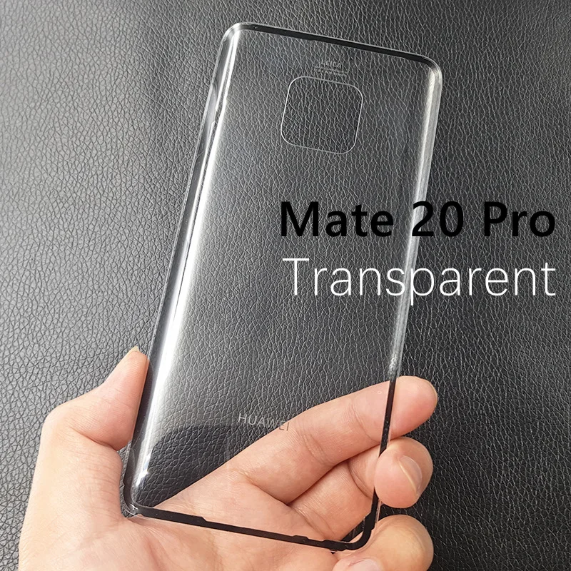 Для huawei mate 20 Pro крышка для батареи Задняя стеклянная панель Задняя Дверь Корпус чехол для huawei mate 20 Lite Крышка для батареи mate 20 окно - Цвет: MT 20Pro Transparent
