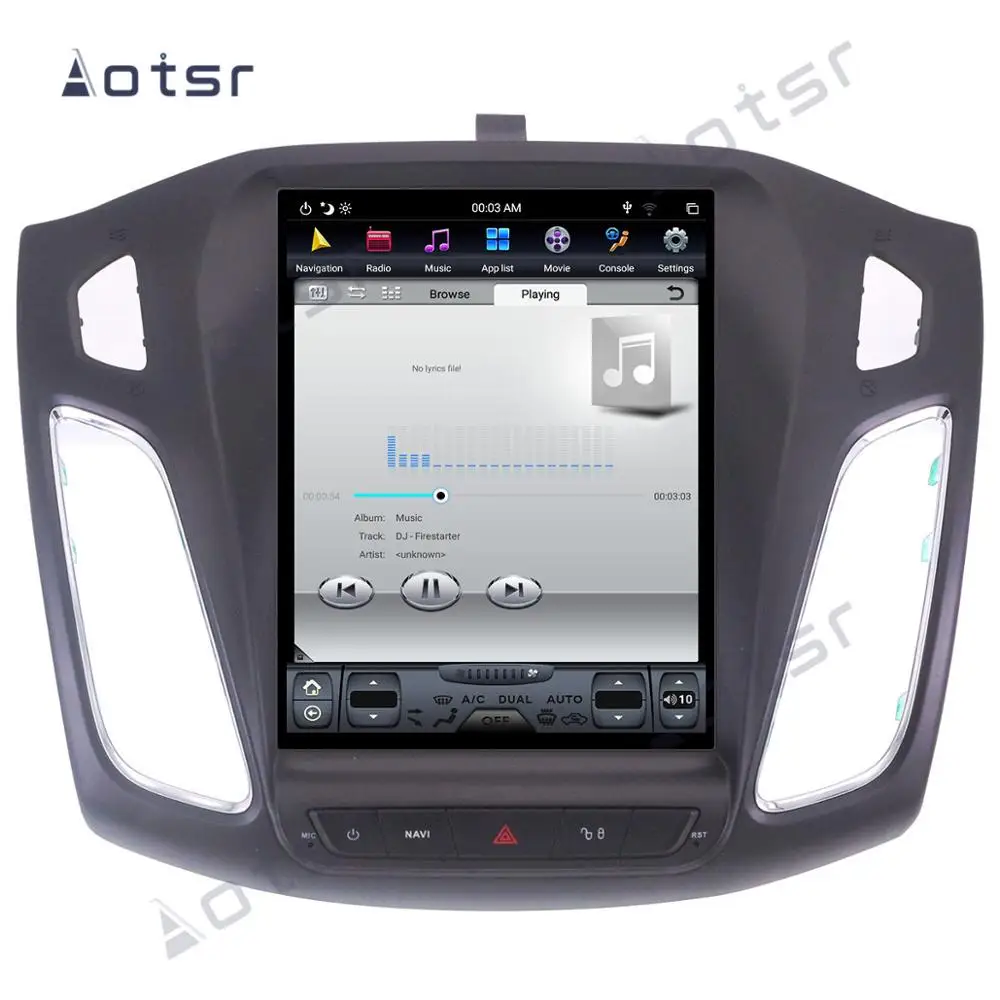 Автомобильный мультимедийный плеер Tesla 10 4 дюйма Android для Ford Focus 2013-2017