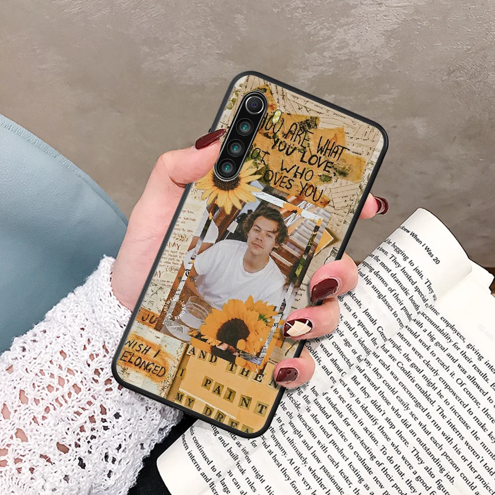 

Harry Edward Styles Phone Case For Xiaomi Redmi Note 7 8 8T 9 9S 4X 7 7A 9A K30 Pro Ultra black Cell Fashion Etui 3D Shell Soft