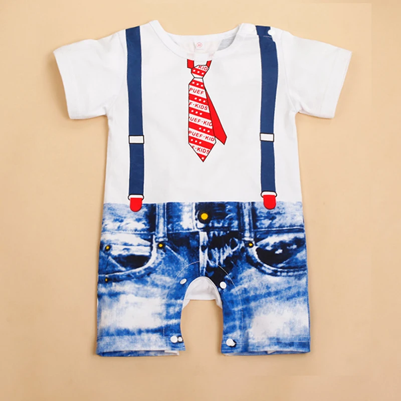 2019 горячая Распродажа крутые хлопковые комбинезоны для новорожденных мальчиков