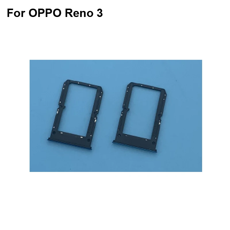 

2pcs For OPPO Reno 3 New Tested Good Sim Card Holder Tray Card Slot For Oppo Reno3 Sim Card Holder Replacement Re NO 3
