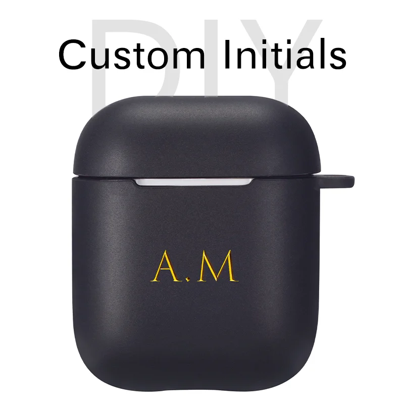 

Custom Name DIY Letters For AirPods Case Initials Funda Soft Silicone Luxury Cover For Airpods Pro Pod Earphone Accessories