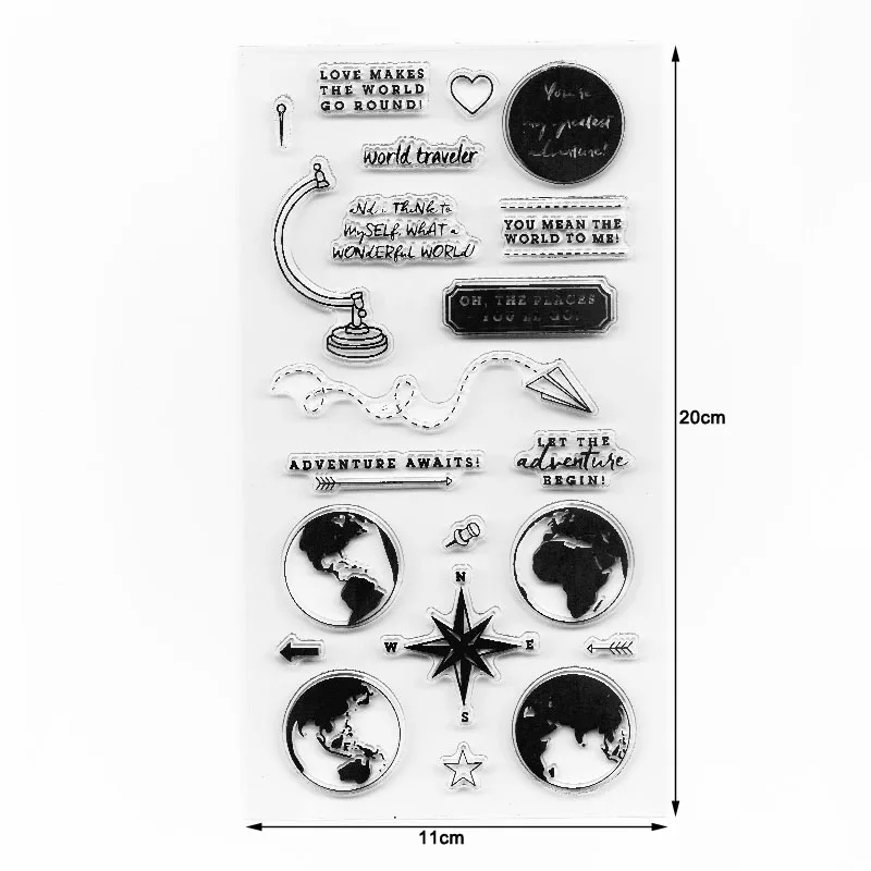 Мировые туристические марки круглые записные книжки украшения Scrabooking |