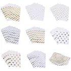 25 шт золотые серебряные, в точку звезда полосатый бумажный пакет для конфет Подарочная сумка для рождества свадьбы дня рождения украшения печенья упаковки еды