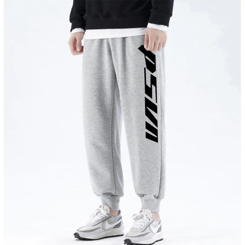 

2021 Arrival Men Casual Pant Cotton Trend Student Sports Loose-fitting Waisted Sports Trousers