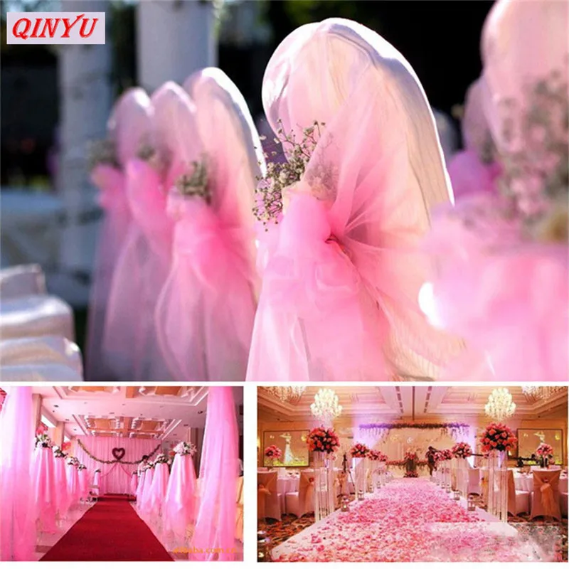Tulle Rolls Crystal Yarn Wedding Decorations Organza Arch Gauze Happy Biirthday Decoration Party Supplies Baby Shower 5z | Дом и сад