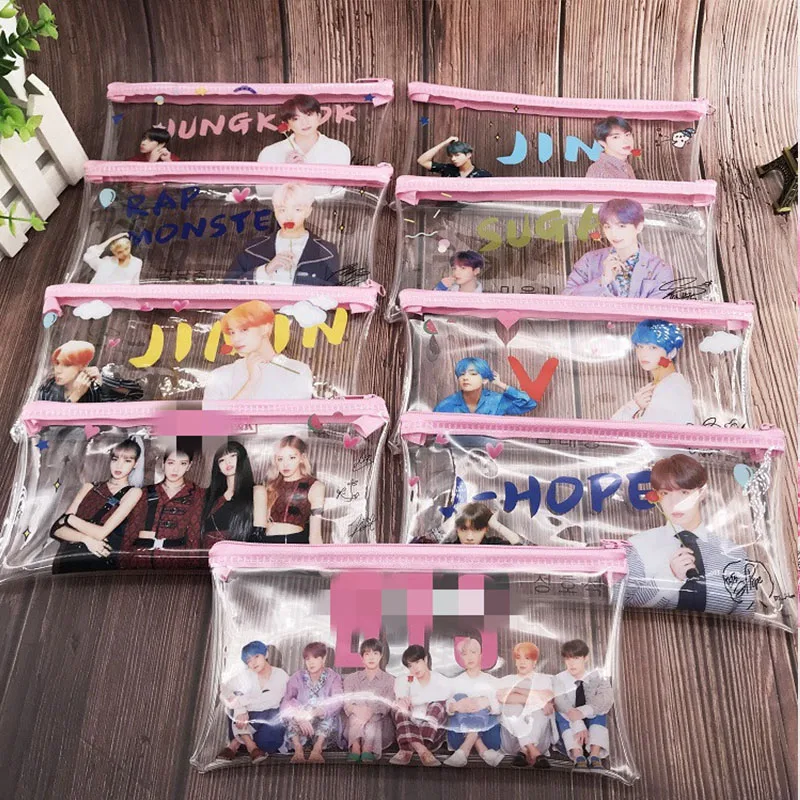 

Bangtan boys Transparent coin purse, key case, pendant, storage bag, Star real person same style