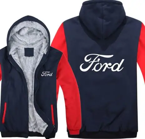 Новинка высокое качество S-5XL для Ford толстовки с капюшоном зимняя мужская куртка