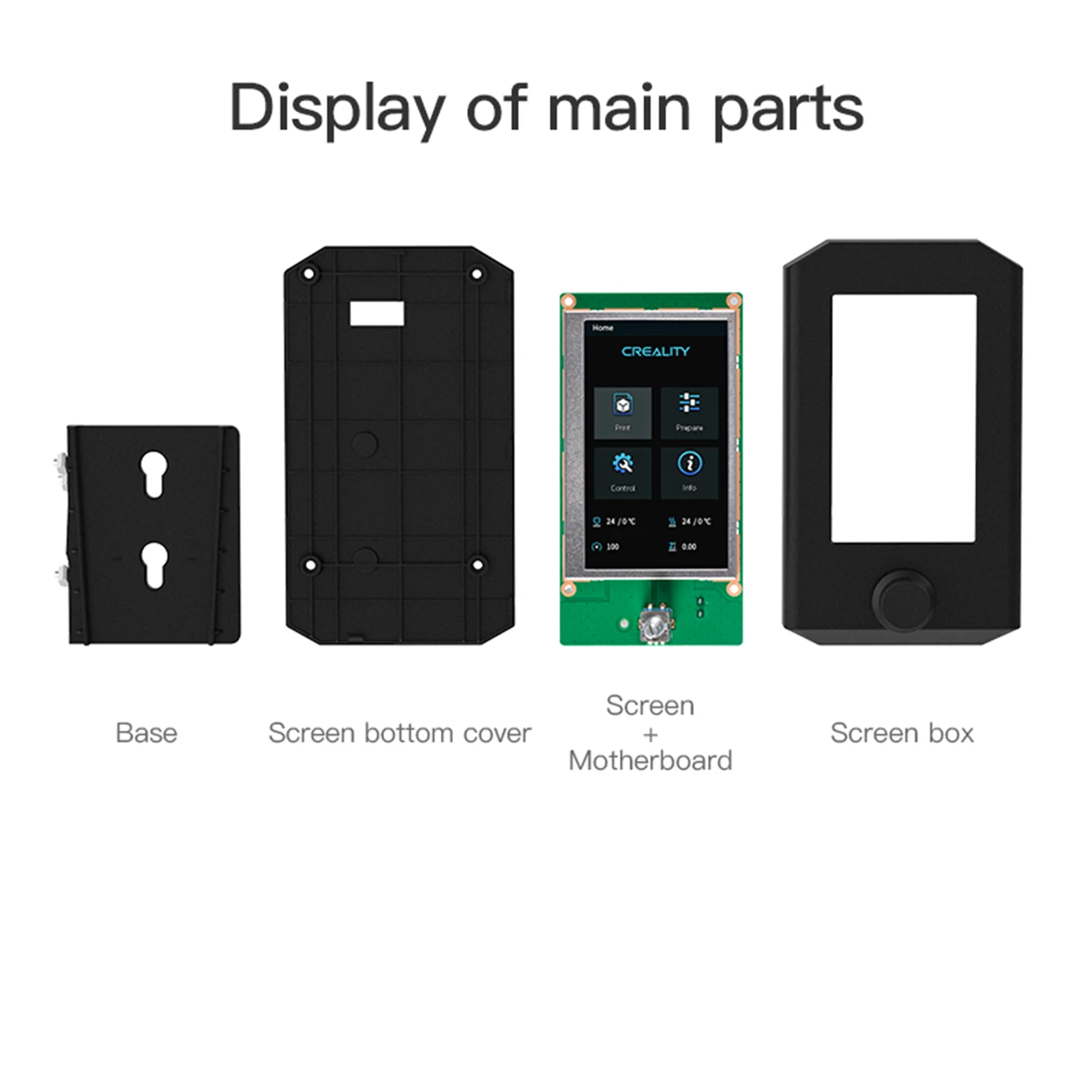 Creality Ender 3 V2 Экран комплект 4 дюймов Цвет HD дисплея пользователя дружественный