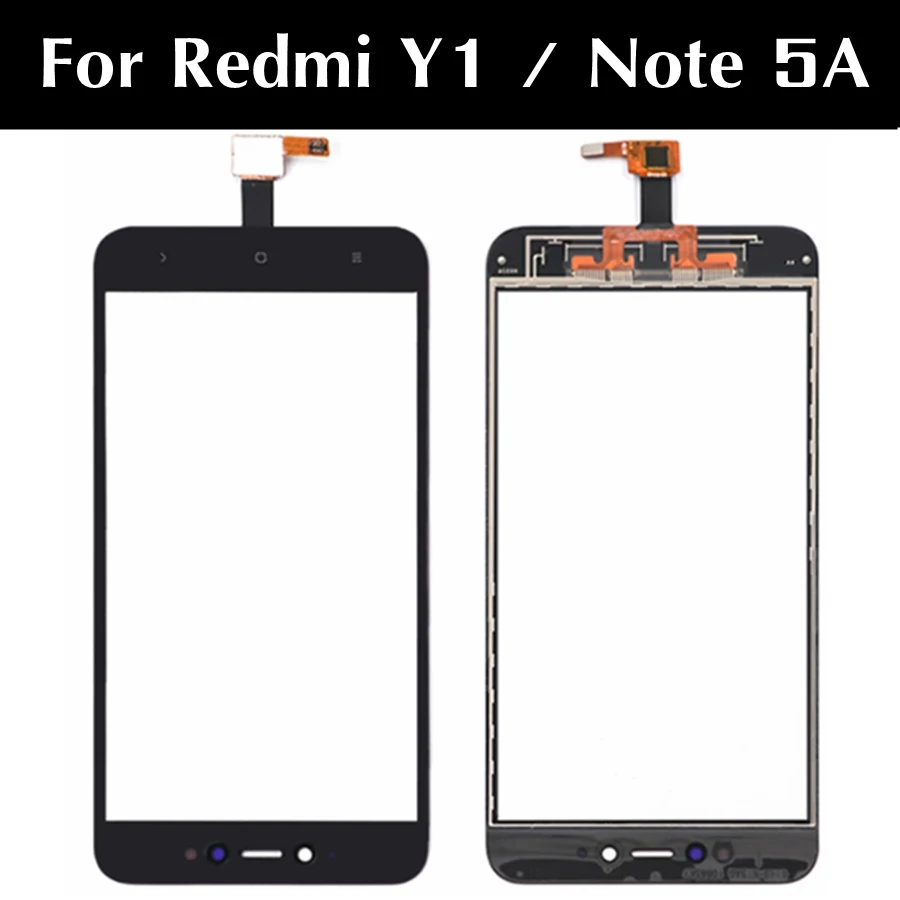 

5.5" For Xiaomi Redmi Note 5A Prime / Redmi Y1 Touch Screen Front Glass For Redmi Note 5A Touchscreen TP Cover Replacement