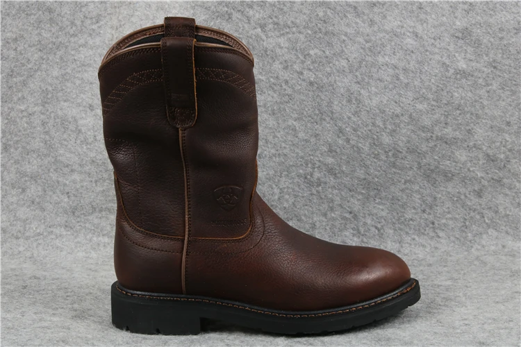 Ботинки мужские с круглым носком ковбойские винтажные водонепроницаемые