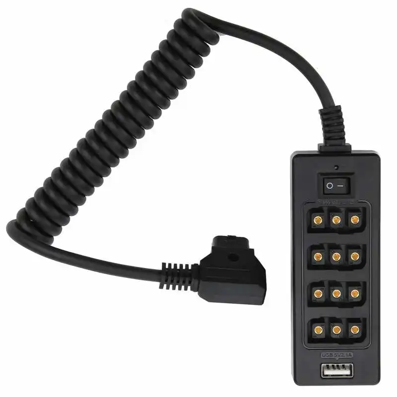 Fotografia D-TAP Male to 4-Port Female Hub Power Cable Splitter for V-Lock Camera Battery photo studio | Электроника