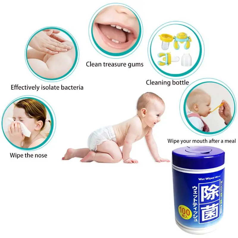 

Disinfectant Wipes 75% Alcohol Disposable Wipes 100 Household Cleaning Wipes