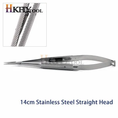 14cm steel straight 12,5 см; высота каблука 14 см; каблук 16 см оснастка для приманки держатель инструмент офтальмологический Иглодержатель косметический контактный зажим титановый Пинцет хирургические инструменты - Цвет: 14cm steel straight