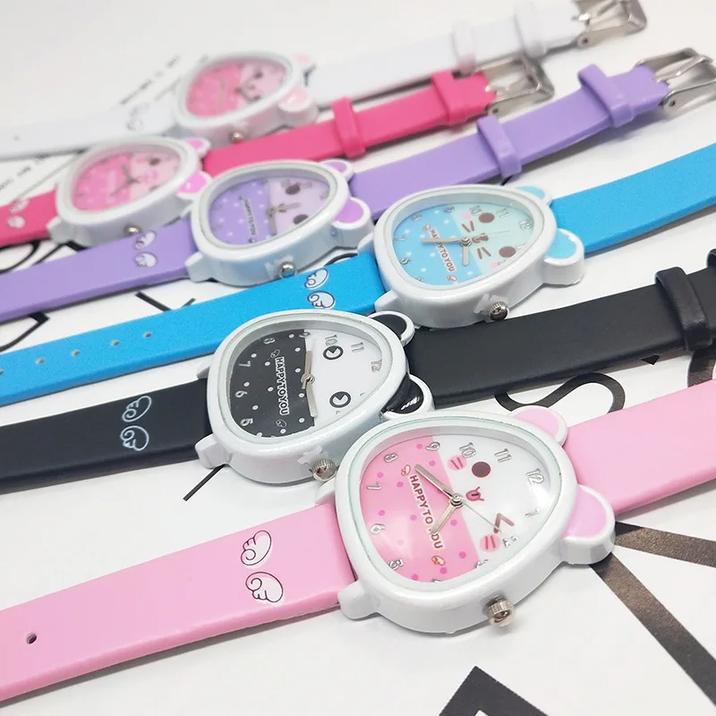 

Cartoon Mouse Children's Watch Cute Students Wristwatches Gifts for Kids Boy Girls watches Leather Electronic Reloj Infantil