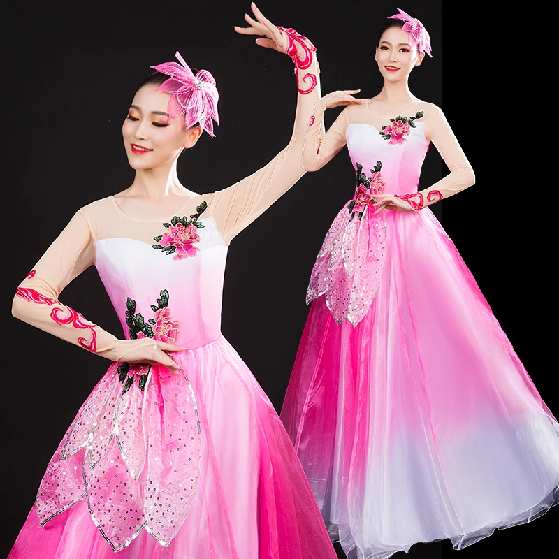 Горячая Распродажа открывающаяся юбка для танцев танцевальный костюм женщин и