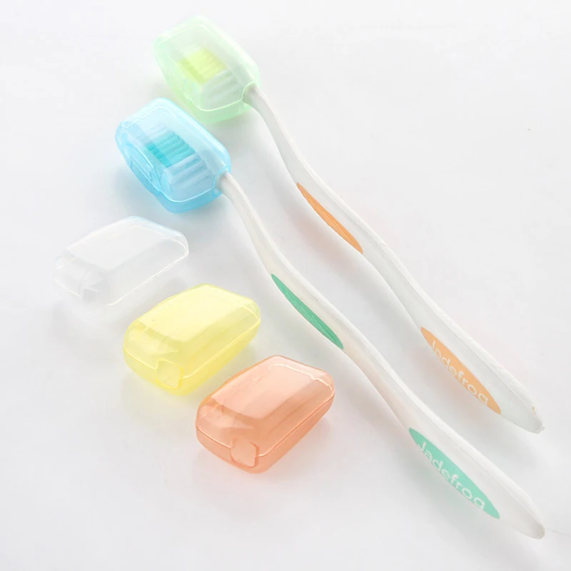 5Pcs Toothbrushes Head Protector Oral Hygiene Travel Portable Toiletry Tooth Brush Cap Box Toothbrush Cover Holder