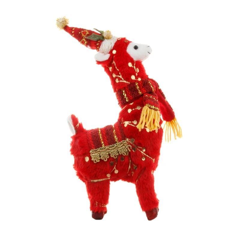 

97BE Cute Alpaca Plush Toy Kawaii Soft Stuffed Animal Kids Doll Toys Baby Xmas Gift