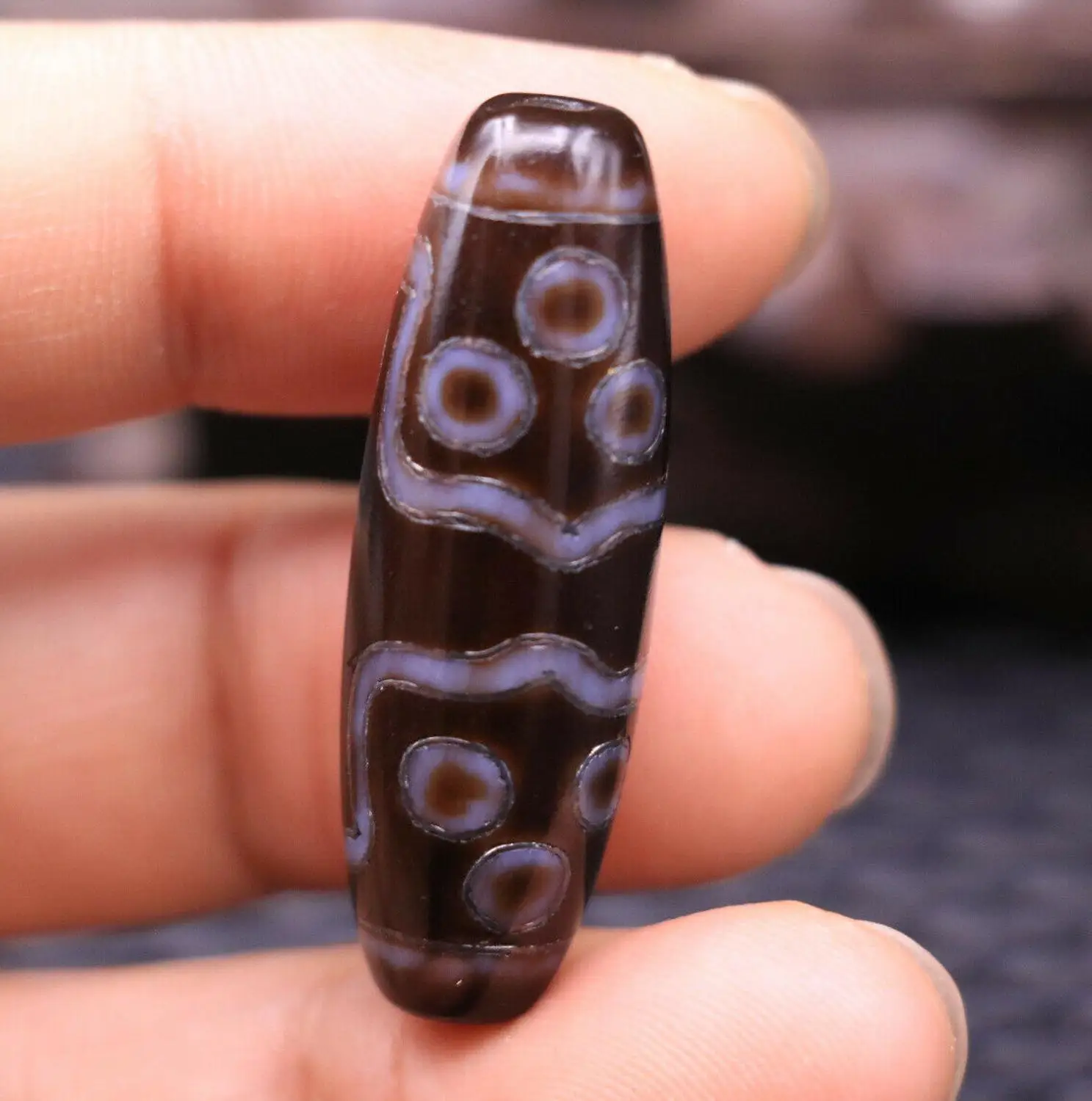 Волшебные тибетские старые масляные Агаты 11 глаз золотые инкрустированные