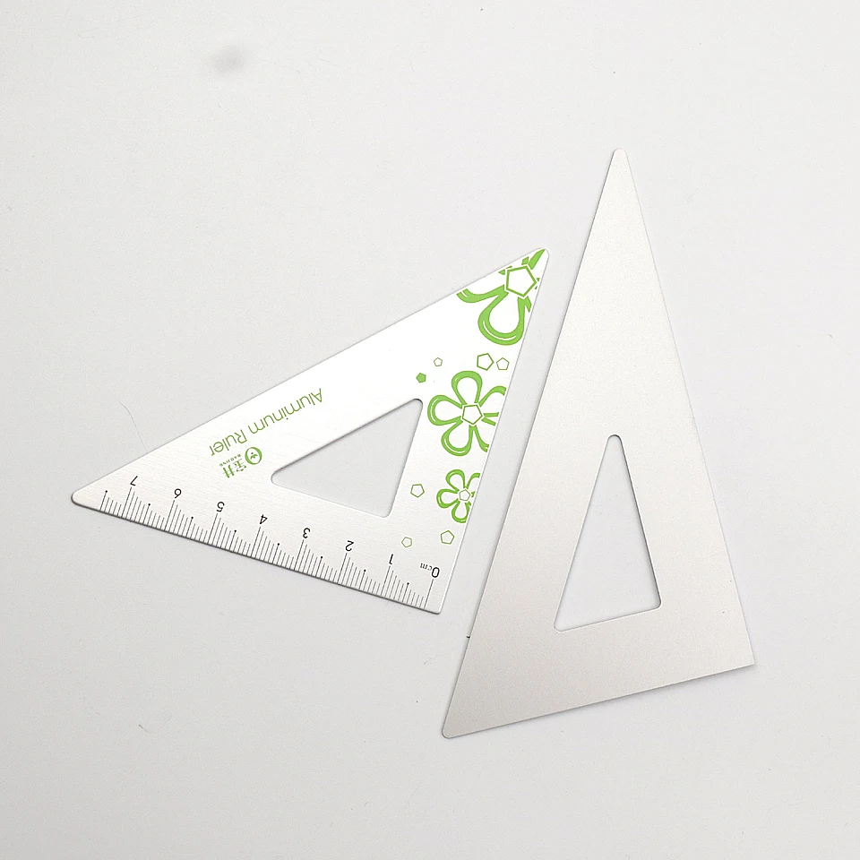 Новинка треугольная линейка из алюминиевого сплава Школьный набор металла