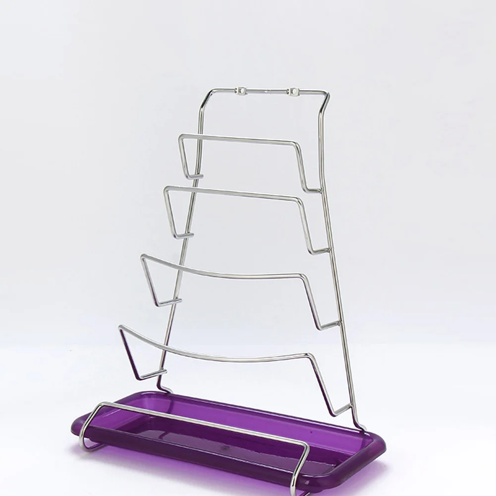 

1pc white stainless steel multi-functional storage rack kitchen shelf