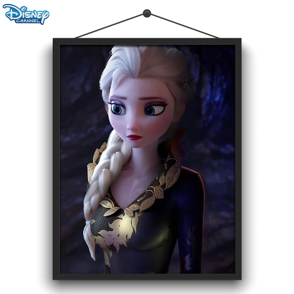 

Алмазная живопись Disney 5D «сделай сам», маленькая Русалка, иллюстрация иллюстрации, круглая Алмазная вышивка, украшение ручной работы