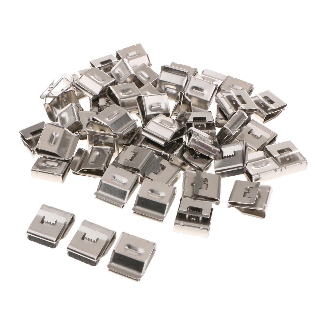 

50pcs Solar Panel Cable Clips Management PV Wire Clip Fastener Clips 18x20mm