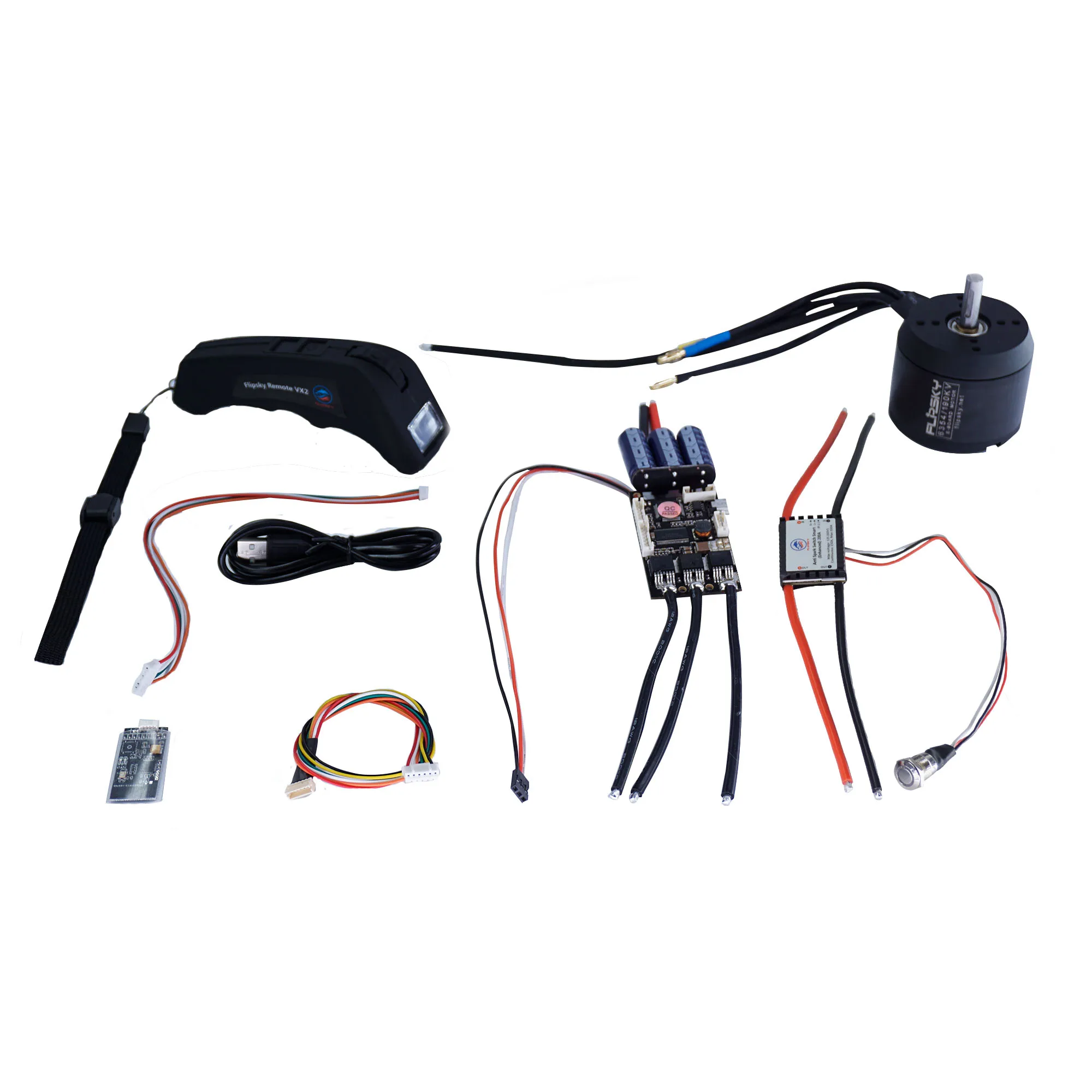 DIY комбо для электрический скейтборд 190KV 6354 мотор + Экран пульт дистанционного