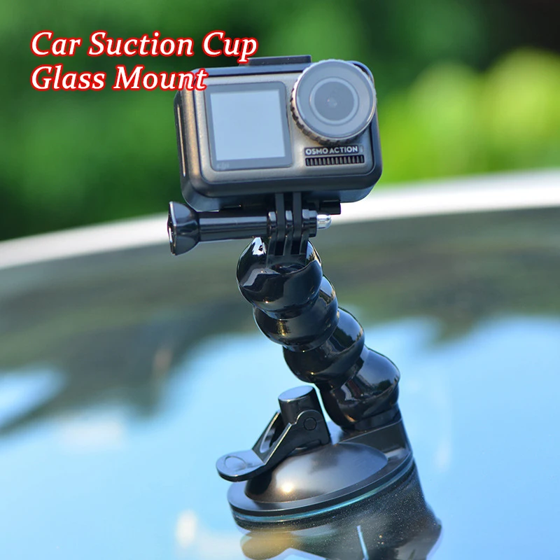 Автомобильный держатель на присоске для экшн камеры Gopro SJCAM SJ7 Yi Dji Osmo|Чехлы