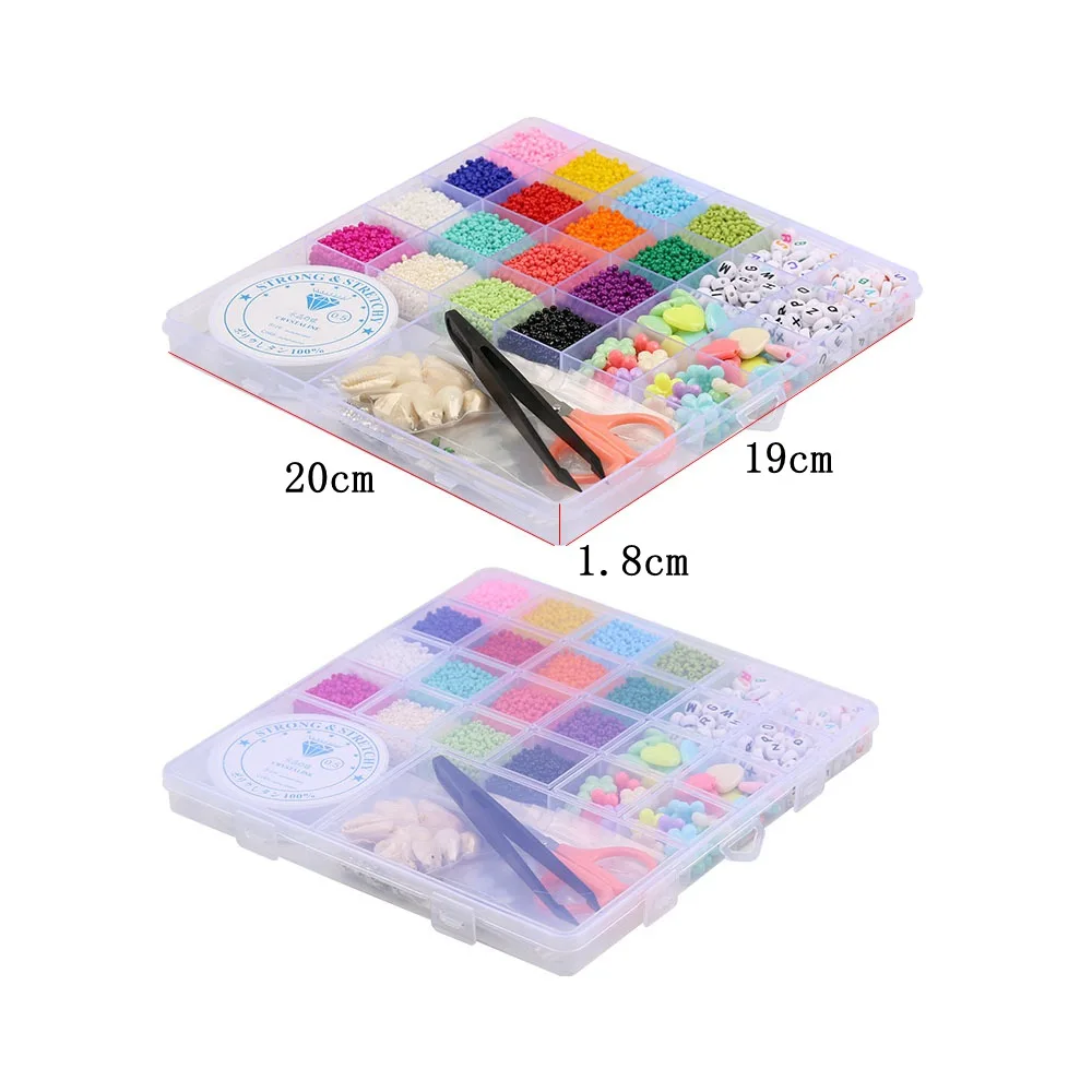 Стеклянные бусины 2 мм для изготовления ювелирных изделий набор небольших бусин