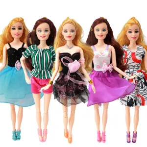 Модные куклы 30 см для девочек 16, шарнирные куклы, одежда и тело красивой принцессы, куклы для маленьких девочек, пластиковые игрушки DIY для девочек