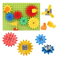 busy board house parts rotating gear system propeller large building blocks compatible complement bricks toys