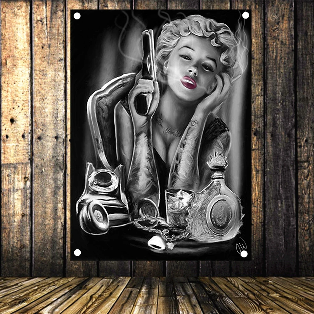 Психоделический тату-художественный сексуальный плакат настенная Картина на