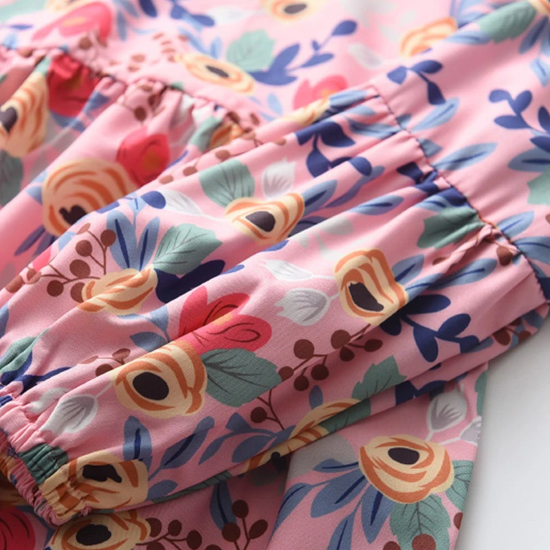 

2021 New Autumn Spring Flowers Princess Dress Baby Toddler Girl Outfit Dresses Kids Children Party Costume Sweet Clothes 2-6T