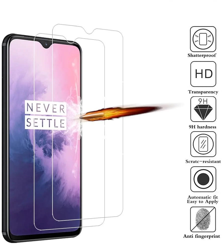 Tempered Glass For Oneplus 7 Oneplus7 9H 2.5D Protective Film Explosion-proof Clear Screen Protector Phone Cover | Мобильные
