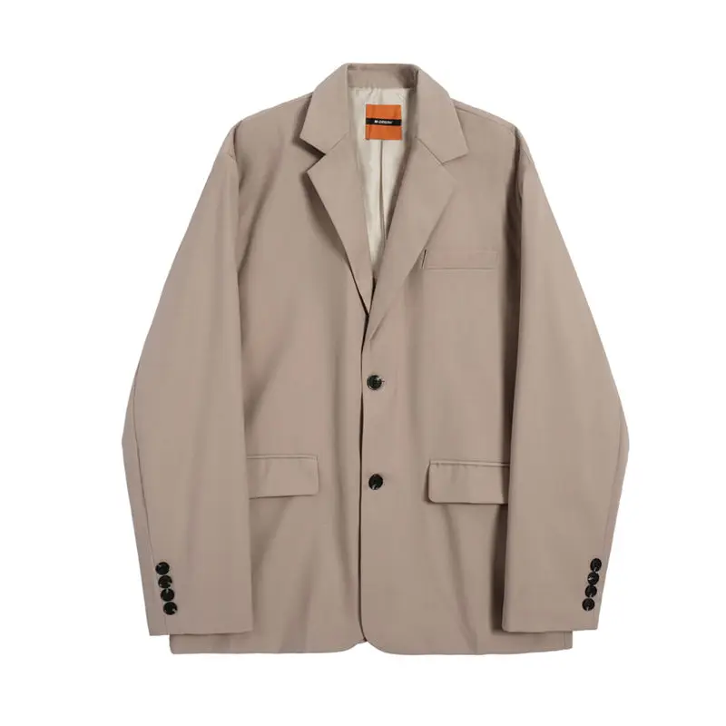 

2020 Spring And Autumn New Youth Popular Men's Loose Solid Color Niche Single-breasted Suit Fashion Business Casual Top