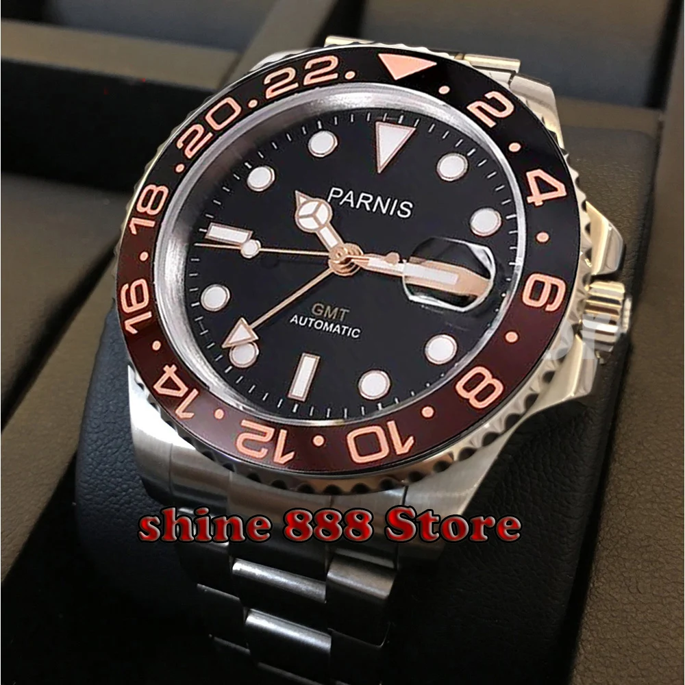 Часы мужские механические с автоподзаводом сапфировым стеклом и 40 мм|Мужские