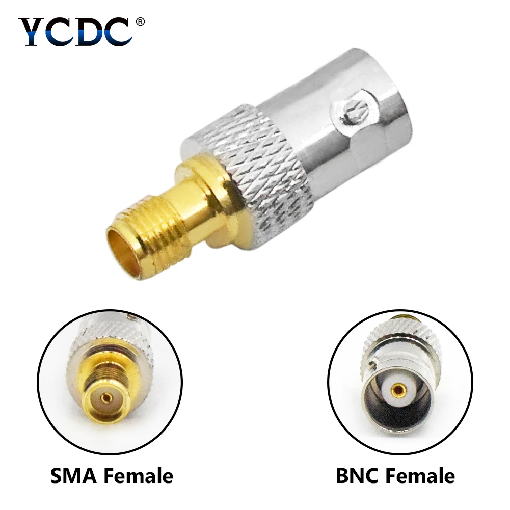 Латунный и никелированный адаптер гнездо SMA в BNC антенный кабель F/F RFB 1142 B4K7