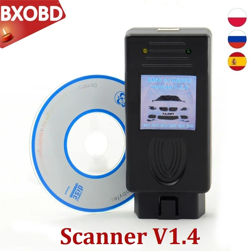 Для B M W сканер 1 4 диагностический кабель V1.4.0 Интерфейс код ридер для OBD2
