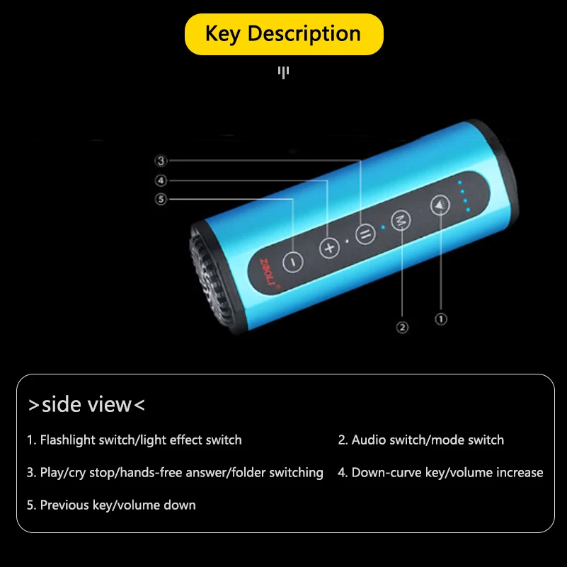 Портативный Bluetooth динамик для спорта на открытом воздухе водонепроницаемый