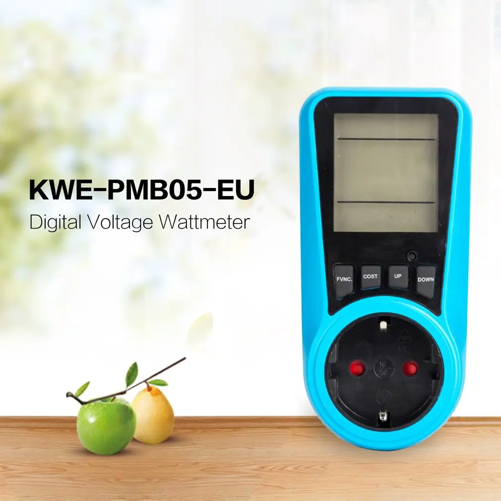 KWE-PMB05 розетка цифровой измеритель напряжения Потребляемая мощность ватт счетчик
