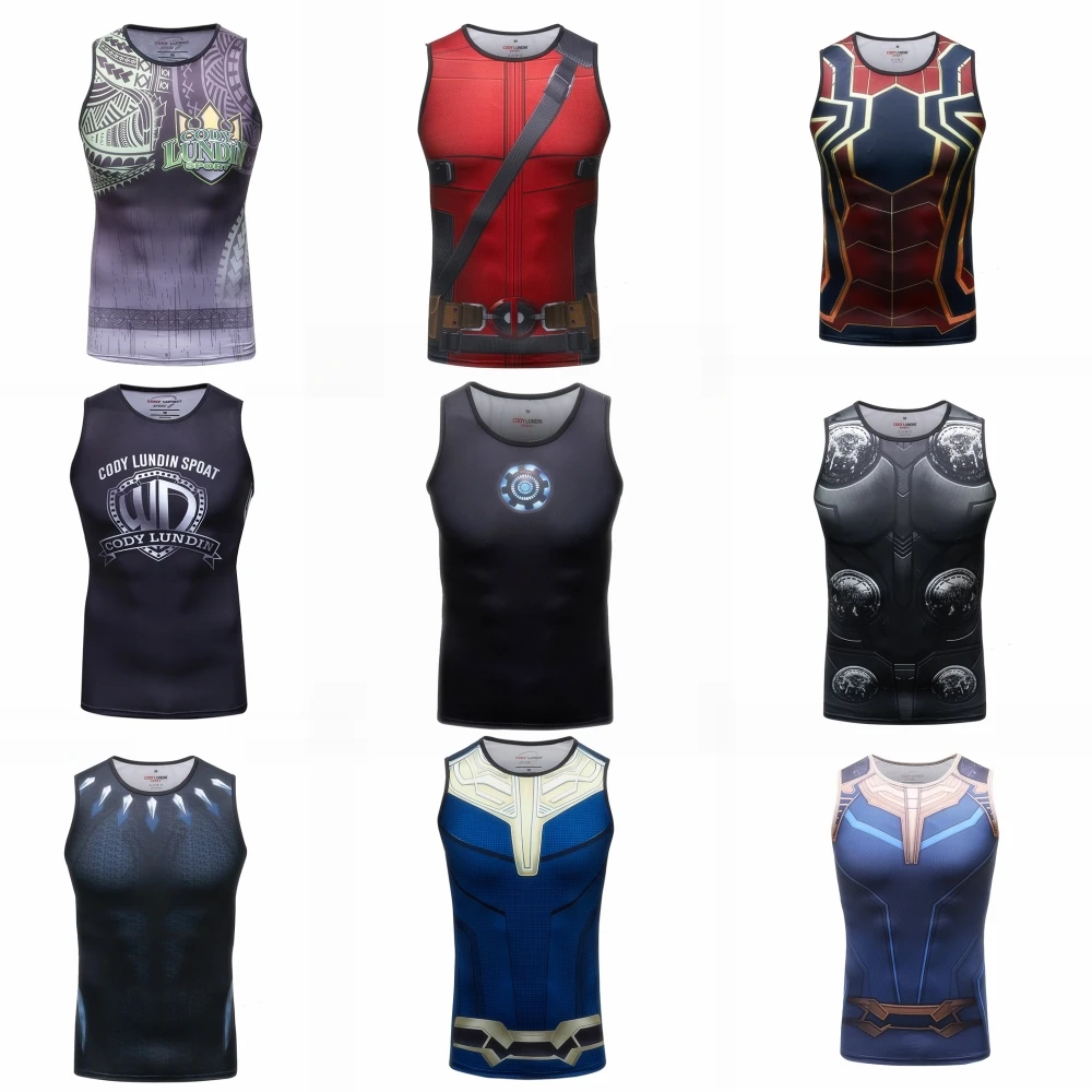 

Майка компрессионная Мужская, облегающий топ для бодибилдинга и бега, майка без рукавов, майка для спортивного зала, фитнеса, бега, спортивн...